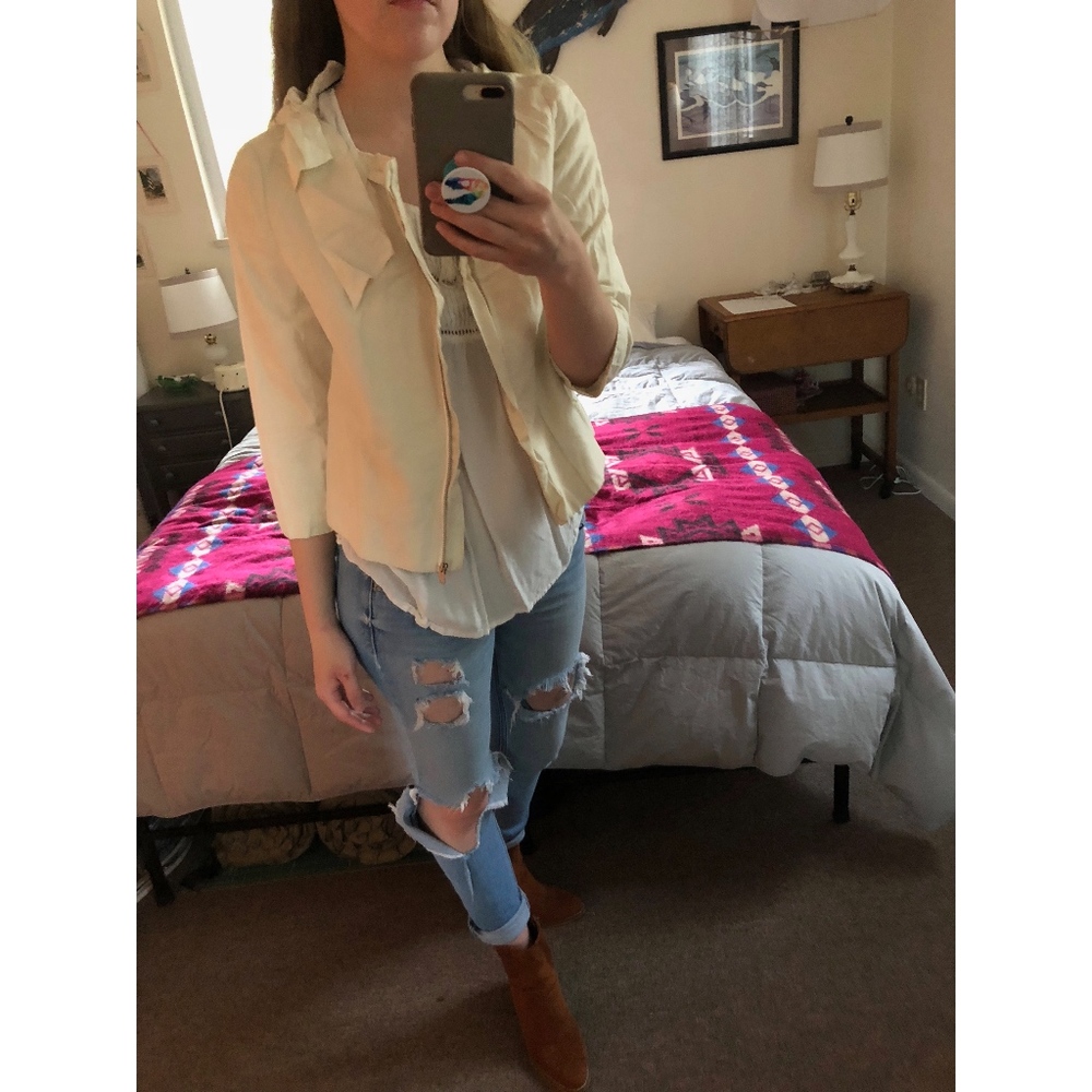 ~*HOST PICK 1/22*~ Ann Taylor Cropped Dress Jacket with Satin Bow